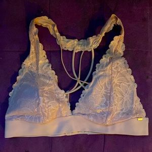 PINK by Victoria’s Secret shimmering light pink bandeau bra